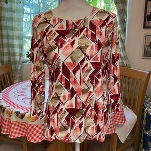 JM Collection Women’s 3/4 Sleeve Pullover Top NWOT Small